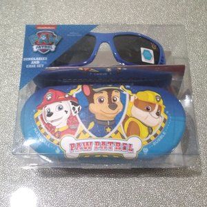 Nickelodeon PAW PATROL Kid's Blue Sunglasses Dark Lenses, Hard Carrying Case NIP